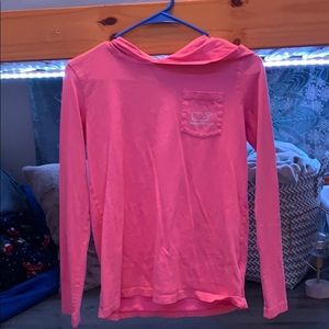 vineyard vines kids large hooded shirt(used)